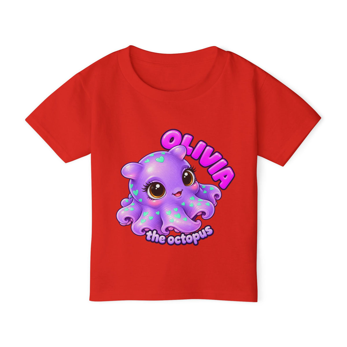 Olivia the Octopus Shirt, Colorful Ocean Quote Design
